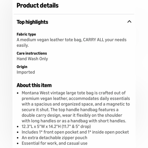 Elegant Brown Leather Tote Bag - Picture 10 of 10